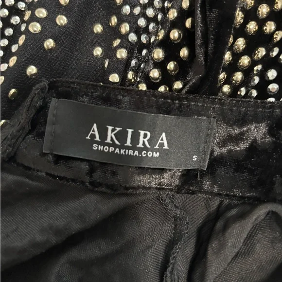 AKIRA Black and Silver Studded Jumpsuit - Picture 3 of 3